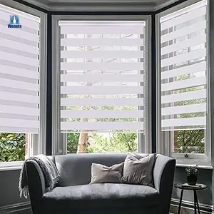 Shangri-la pencere silindir tonları stor perdeler UV koruma hafif kontrol gündüz ve gece için