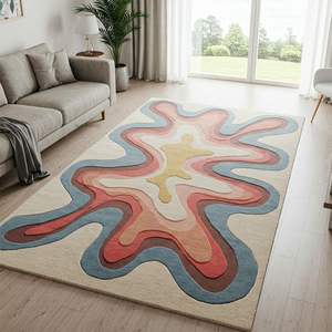 Modello moderno personalizzato di Super qualità spessi <span class=keywords><strong>tappeti</strong></span> di <span class=keywords><strong>lana</strong></span> della nuova zelanda <span class=keywords><strong>soggiorno</strong></span> di grandi dimensioni popolari <span class=keywords><strong>tappeti</strong></span> fatti a mano decorazioni <span class=keywords><strong>per</strong></span> la casa - Product Image 3