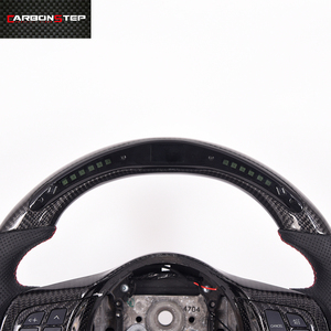 Volant de voiture Carbonstep en cuir brillant avec écran LED pour X, volant en fibre de carbone - Product Image 2