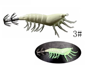Topind เหยื่อล่อรูปกุ้งเรืองแสง11.7ซม. 20.5กรัมตะขอแบบนิ่มเท้าปลาหมึกปลอมพลาสติกเหยื่อไม้พลาสติกสำหรับปลาคาร์พ - Product Image 3