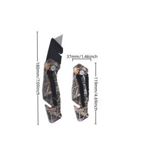 Navaja Plegable Multiusos con Hoja Reemplazable SK5, Cuerpo de Metal Resistente, Cortador de Cajas para Embalaje y Proyectos de Bricolaje - Product Image 2