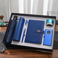 Ensemble cadeau d'entreprise de luxe personnalisé avec logo, bouteille isotherme, stylo, carnet, parapluie, cadeau d'anniversaire d'entreprise