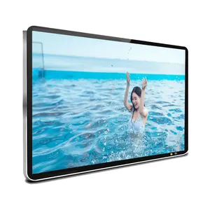 Kapalı açık LCD TV duvara monte dijital tabela ve reklam için Billboard monitör dokunmatik ekran Kiosk görüntüler