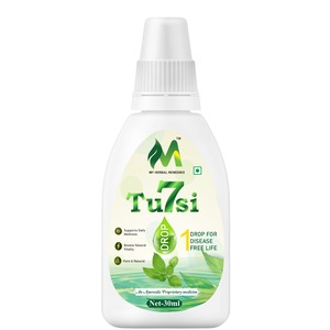 Seven Tulsi Drops, Mezcla de Extracto de Tulsi Ayurvédico para el Bienestar Diario, Digestión, Refrescante y Apoyo al Estilo de Vida Basado en Plantas - Product Image 1