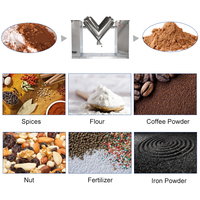 Mélangeur de poudre en forme de V adapté aux produits cosmétiques chimiques, mélangeur de poudre vertical, machine à mélanger les épices