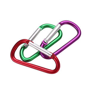 Jh Dsk D1 Aluminum D Type Carabiner Key <b>Clip</b> Mini <b>Spring</b> Buckle Outdoor Quick Release Universal Multi Functional Hook - Product Image 2