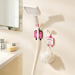 Support mural universel réglable pour pommeau de douche avec logo personnalisé, base fixe et bras de douche – Qualité supérieure - Product Image 6