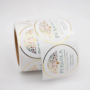 Custom Self-Adhesive Logo <strong>Sticker</strong> UV <strong>Printed</strong> Glossy Finish PVC PET PP BOPP Vinyl Cosmetic Perfume Industries Labels - Product Image 6