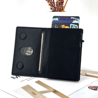 Portefeuille de téléphone en PU de qualité supérieure, magnétique, flexible, porte-cartes élégant pour une utilisation sur le bureau
