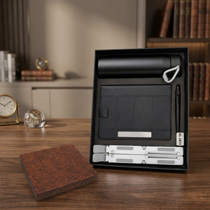 Executive <b>Office</b> <b>Gift</b> Set With A5 Notebook Vacuum Bottle Metal Pen Laptop Stand Corporate Employee Welcome Box - Product Image 5