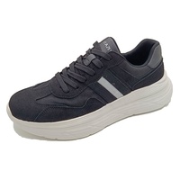 Mocassins rétro pour hommes - Doublure en maille respirante, baskets décontractées sportives avec semelle antidérapante et rehaussante pour toutes les saisons