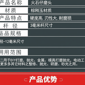 Disco de Pulir de Cerámica de Corindón Azul Pequeño, Cabezal Eléctrico en Forma de Piedra para Desbarbar y Pulir Metal, Directo de Fabricante - Product Image 1