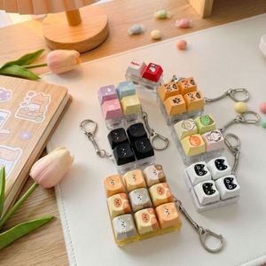 Cat Keycaps Plastic <b>Anime</b> Pattern Finger Button Decompression Shaft Tester Detachable Keycaps Mechanical Keyboard Switch Stress - Product Image 2