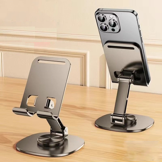 2026 Portable Kickstand Mini Universal Mobile Phone Holder Stand Non-Slip Bracket for Desktop Flexible Metal Design