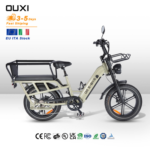 OUXI Electric City Bike 250W 48V 20-Inch Dual Disc Brake 7-Speed 60km Range Lithium Battery Digital Aluminum Alloy Ebike Q10