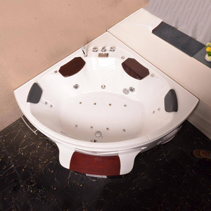 Baignoire d'angle compacte en acrylique <span class=keywords><strong>avec</strong></span> jets <span class=keywords><strong>de</strong></span> massage et d'hydrothérapie, combinaison <span class=keywords><strong>douche</strong></span> et baignoire pour adultes – Offre spéciale - Product Image 6