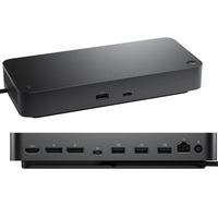 Base de Conexión para DELL SD25 / WD25, Compatible con 4 Monitores, con Fuente de Alimentación de 130W, 10 Interfaces para 2.1, en Stock