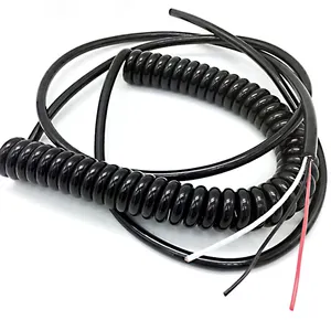 Custom Retractable Cable Extend 5 Meter TPU PVC 2 3 5 6 Wire Spiral Power Cable Electrical Coil Cord Cable