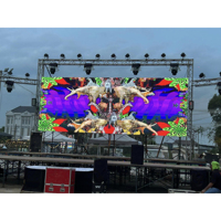 Layar LED Sewa Luar Ruangan P3.91 IP65 Tahan Air HD Layar Latar Panggung Video Wall Kecerahan 4500 Nits 100.000 Jam