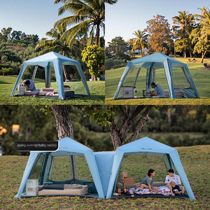 Shan <span class=keywords><strong>Yuo</strong></span> 2025 Nueva Tienda de Campaña Inflable con Techo de Bambú, Toldo para Exteriores, Protección Solar, Gazebo, Equipo de Campamento Gratuito - Product Image 5