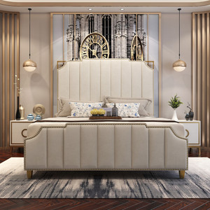 Cheap Leather Bedroom Furniture <strong>King</strong> <strong>Size</strong> Double Storage <strong>Bed</strong> - Product Image 1