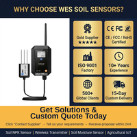 Sistema de Gestión Agrícola Inteligente NB-IoT IP67 del Fabricante, Detector de Humedad y Temperatura del Suelo WES WE-T214 -40~85 de Precisión