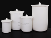 Bécher en PTFE personnalisable avec couvercle pour utilisation en laboratoire Caractéristique Résistance chimique