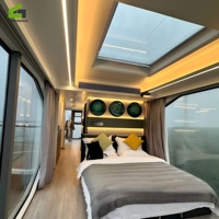 Capsule spatiale de luxe, maison préfabriquée en conteneur, cabane modulaire, pod intelligent pour Airbnb, projet de camping-resort en plein air
