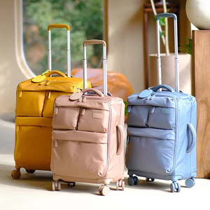 Nylon Luggage Women Trolly Roller Bag Quiet <b>Suitcase</b> High Value <b>20</b>-<b>Inch</b> Case Spinner <b>Suitcase</b> Luggage Trolley Bag - Product Image 1