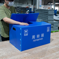 Prix d'usine personnalisé réutilisable pliable PP flûte Corflute creux étui d'emballage en plastique ondulé Coroplast chiffre d'affaires boîte de rangement