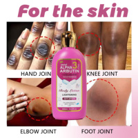 Nouvelle lotion éclaircissante à l'alpha-arbutine 500 ml avec collagène riche pour la peau des femmes noires, élimine la mélanine