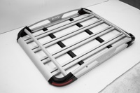 Panier de toit de voiture, porte-bagages de voiture, vente chaude, universel, aluminium, 4x4, panier de toit de voiture universel avec lumières LED