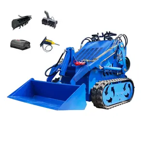 10% OFF Good Quality Electric Mini Diesel With Attachments Chinese Skid Steer Loader