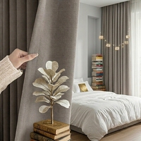 Rideaux occultants extra longs en film pour fenêtres, avec protection solaire réfléchissante, épais, thermiques, insonorisants, taille personnalisable, design moderne