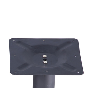 Metal Table Legs Cast Iron Trapezoid 400*700 Heavy Duty Industrial Design For Dining Table - Product Image 2