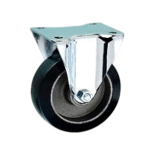 Ruedas giratorias industriales de aluminio fundido de goma resistente de alta calidad Rodamientos de bolas dobles 250-300kg Capacidad de carga 100/125mm - Product Image 3
