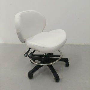 Vente à chaud de chaises en PU marron médical, tabouret de salon, chaises de salon tout usage roulantes à hauteur réglable et antidérapante pour salon de coiffure - Product Image 6