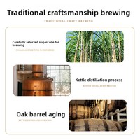 Rhum foncé en vrac à 40 % d'alcool, 700 ml, fournisseur pour les commerçants internationaux de produits alimentaires et de boissons