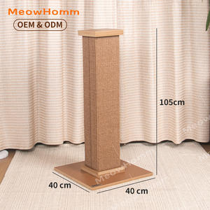 Penjualan terlaris kucing besar tiang cakar kucing tinggi tinggi karpet serat rami terbuat dari kayu Sisal dasar pohon kucing penggaruk - Product Image 6