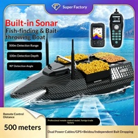 Perahu Umpan RC Pintar dengan GPS V803 Pro, Kapasitas 3KG, Pencari Ikan, Remote Control, Baterai Lithium Terpasang, Dispenser Umpan Pancing