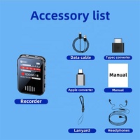 Mini enregistreur vocal espion caché 70h affichage OLED type-c 440mAh enregistreur audio dispositif activé par la voix pour les réunions de conférences OEM