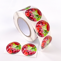 Étiquettes personnalisées imperméables en PVC, adhésives, pour boissons, bouteilles d'eau, fruits frais, emballages haut de gamme.