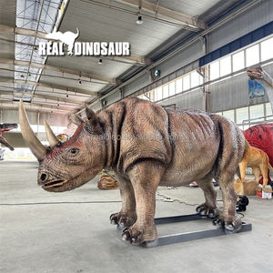 Modèle d'animal animatronique préhistorique grandeur nature, rhinocéros robotique pour les zoos - Product Image 6
