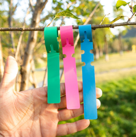 100x étiquettes de plantes enroulées autour des étiquettes d'arbre marqueurs étiquettes de jardin de pépinière réglables