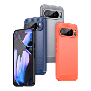 Coque de téléphone antichoc en TPU et fibre de carbone pour Google Pixel 10 9 8 7 6 Pro 6A 7A 8A 9A – Housse de protection antichoc - Product Image 1