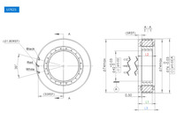 Moteur de couple sans cadre OD76mm Hauteur 23mm Couple 1.23Nm Moteur BLDC à entraînement direct pour articulation robotique d'exosquelette et dispositif médical