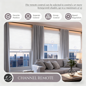 Persiana Inteligente Eléctrica Tipo Panal con Control Remoto - Product Image 6