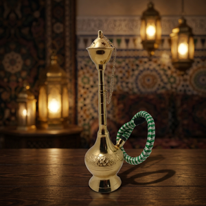 Mini Chicha Classique en Laiton pour Salons de Chicha et Bars - Prix de Gros Artisanat Indien pour la Maison - Product Image 3