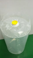 Sac d'emballage rond à fond plat en PVC de 55 gallons, doublé de fer, transparent, taille personnalisée, fabriqué en Chine