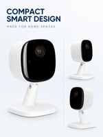 Mini caméra WiFi intérieure 1080P, vision nocturne, audio bidirectionnel, détection de mouvement, caméra de sécurité cachée pour la maison, surveillance de bébé et d'animaux domestiques